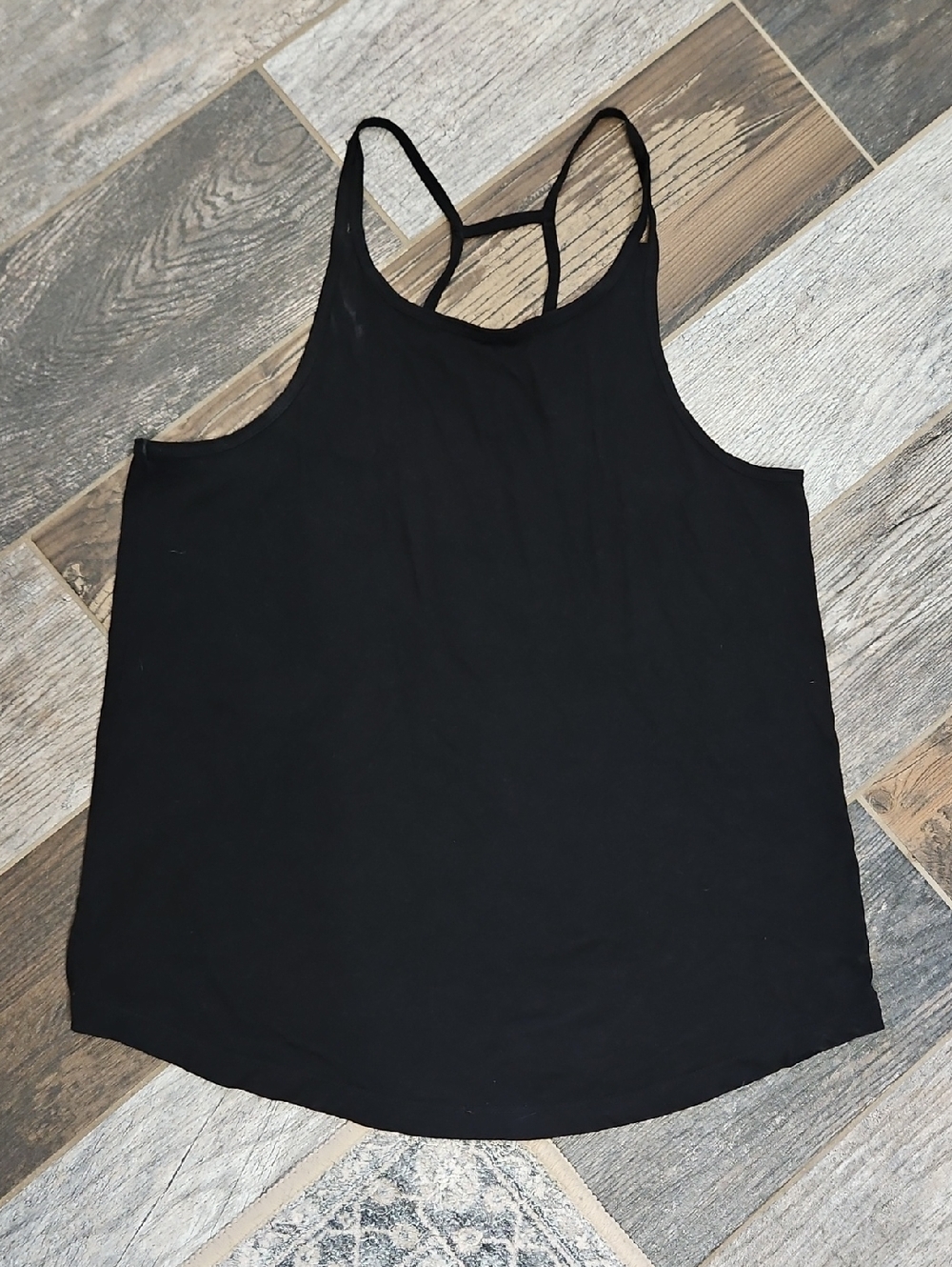 Beyond Yoga Black Strappy Racerback Tank